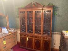 Ornate Solid Wood China Cabinet