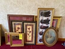 Assortment of Framed Wall Art & Mirrors