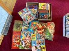 Box of Assorted Vintage Books & Paper Doll Books