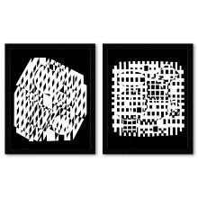 VAH-NEG et Nethe de la serie Croises (Diptych) by Vasarely (1908-1997)