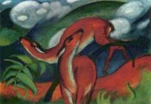 Franz Marc - Red Deer II