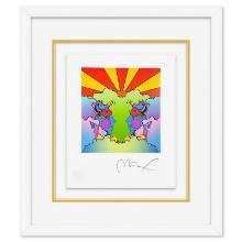 Profile and Sunrise by Peter Max