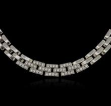 18KT White Gold 0.72 ctw Diamond Necklace