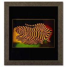 Tigres de la serie Graphismes 3 by Vasarely (1908-1997)