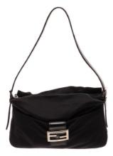 Fendi Black Nylon Shoulder Bag