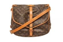 Louis Vuitton Brown monogram Saumur 35 Crossbody Bag