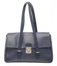 Louis Vuitton Blue Epi Leather Segur MM Shoulder Bag