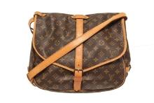 Louis Vuitton Brown Monogram Canvas Saumur 35 Shoulder Bag