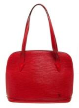 Louis Vuitton Red Epi Leather Lussac Shoulder Bag