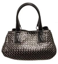 Bottege Veneta Black Woven Open Shoulder