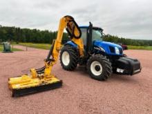 2006 New Holland TS110A commercial mowing tractor, CHA, MFD, Alamo Maverick 24' boom mower w/rotary