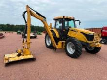 2014 Challenger MT525D commercial mowing tractor, CHA, MFD, Diamond boom mower w/rotary head,