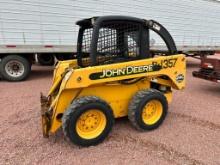 2004 John Deere 240 Series II skid steer, OROPS, aux hyds, 10x16.5 tires, hand & foot controls, runs