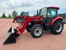 2021 Case IH Farmall 75C tractor, CHA, MFD, Case IH L620 loader, 12-spd trans w/LHR, 16.9x30 rear