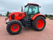 2019 Kubota M7-151 tractor, CHA, MFD, powershift trans w/ creeper gears, 600/65R38 rear tires,