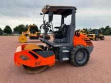 2015 Hamm H5I smooth drum compactor, OROPS, hydro trans, 54" drum, Kubota diesel engine, 12.4-24