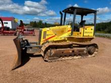 2003 New Holland DC100 dozer, OROPS, 20" track pads, 6-way blade, hydro trans, rear drawbar, runs &