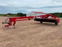 2016 Massey 1386 16' discbine, steel conditioning rolls, drawbar swivel hitch, 1000 PTO, SN: