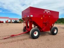 Minnesota 400 gravity wagon, 400 bushel, side & bottom dump, Minnesota 14 ton 4-wheel wagon,