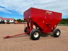 Minnesota 400 gravity wagon, 400 bushel, side & bottom dump, Minnesota 14 ton 4-wheel wagon,