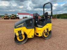 2016 Bomag BW120SL-5 double drum compactor, OROPS, 47" drums, hydro trans, Kubota diesel engine,