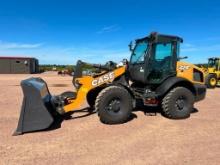 2022 Case 321F wheel loader, cab w/ AC, 365/80R20 tires, high speed trans, skid steer style quick