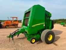 2019 John Deere 560M Silage round baler, 5'x6' bale, 21.5L-16.1 tires, bale kicker, 1,000 PTO,