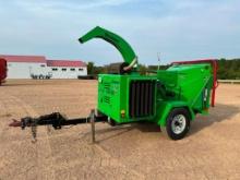 2018 Vermeer BC1000XL portable wood chipper, Deutz diesel engine, 12" throat, hyd feed, ball hitch,