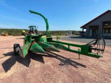 John Deere 3975 forage harvester w/ John Deere 3RRC 3-row 30" corn head, axle extensions, transport