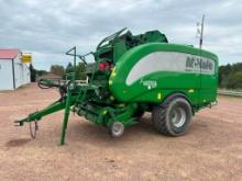 2018 McHale Fusion Vario round baler w/ wrapper, 4'x5' bale, rotor cutter, net wrap, 650/50R22.5