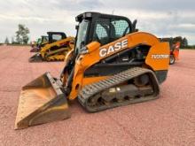 2021 Case TV370B track skid steer, cab w/AC, 18" tracks, 2-spd, hi flow aux hyds, quick coupler,