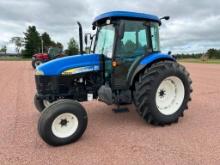 2009 New Holland TD5050 tractor, CHA, 18.4x34 rear tires, 12-spd shuttle trans, 2-hyds, runs &