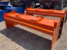 Skid Steer 96" Snow Pusher W/ Steel Blades