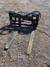 AGT 48" Skid Steer Forks W/ Hydraulic Positioners