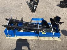 Skid Steer Auger Set W/ 3 Bits