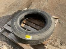 (1) Goodyear G661 HAS 245/75R22.5 commercial truck tires USED Virgin Tread Surplus Take Off