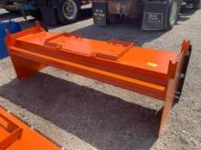 Skid Steer 96" Snow Pusher W/ Steel Blades