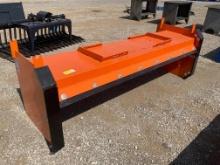 Skid Steer 96" Snow Pusher W/ Steel Blades