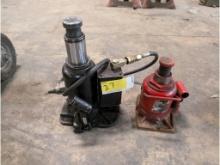 (2) 20 Ton Bottle Jacks, 1 Air Operated