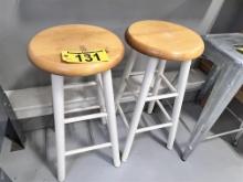 LOT OF 2-KITCHEN COUNTER BAR STOOLS