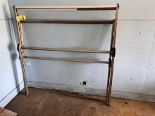 LOT OF 2-EXPANDABLE CLOTHING RACKS