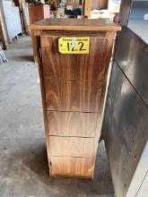 3-SHELF WOODEN MEDIA CABINET