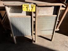 LOT OF 2-VINTAGE WASH BOARDS