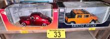 BID PRICE X 2 - (2) 1:18 SCALE DIECAST COLLECTIBLE CARS