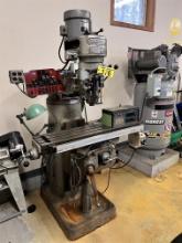 BRIDGEPORT VERTICAL MILLING MACHINE, 1HP, 3PH, S/N: BR39366