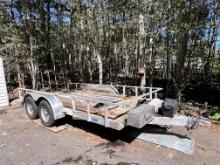 2022 ALCOM CARGO PRO ALUMINUM EQUIPMENT TRAILER 6.5x14, S/N: 5WFBU1422NW120412