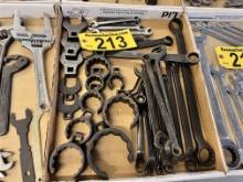 LOT: ASSORTED SNAP-ON COMBINATION WRENCHES, CROWFOOT