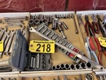 LOT OF CRAFTSMAN SOCKET SETS, CRAFTSMAN RATCHET WRENCH & EXTENSION