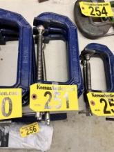 LOT OF (3) IRWIN 6" C-CLAMPS