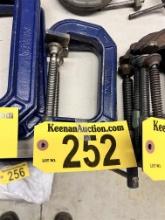 LOT OF (2) 4" C-CLAMPS